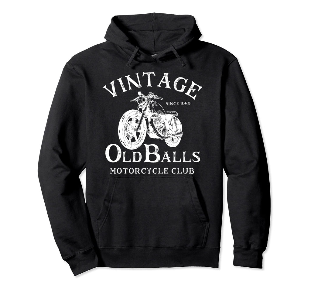 Since 1959 Motorcycle Old Balls Club 60Th Hoodie - Streetwear Style Unisex - T-Shirt, Sweatshirt, Hoodie