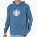 Magnolia Tree in Bloom Bethlehem, Aqua Gradient - Adult & Kids T-Shirts, Sweatshirts & Hoodies apparel design preview 1