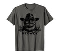 Meowdy Cat Cowboy Funny Country Cat T-Shirt - Custom Art Print for Adults - T-Shirt, Sweatshirt, Hoodie