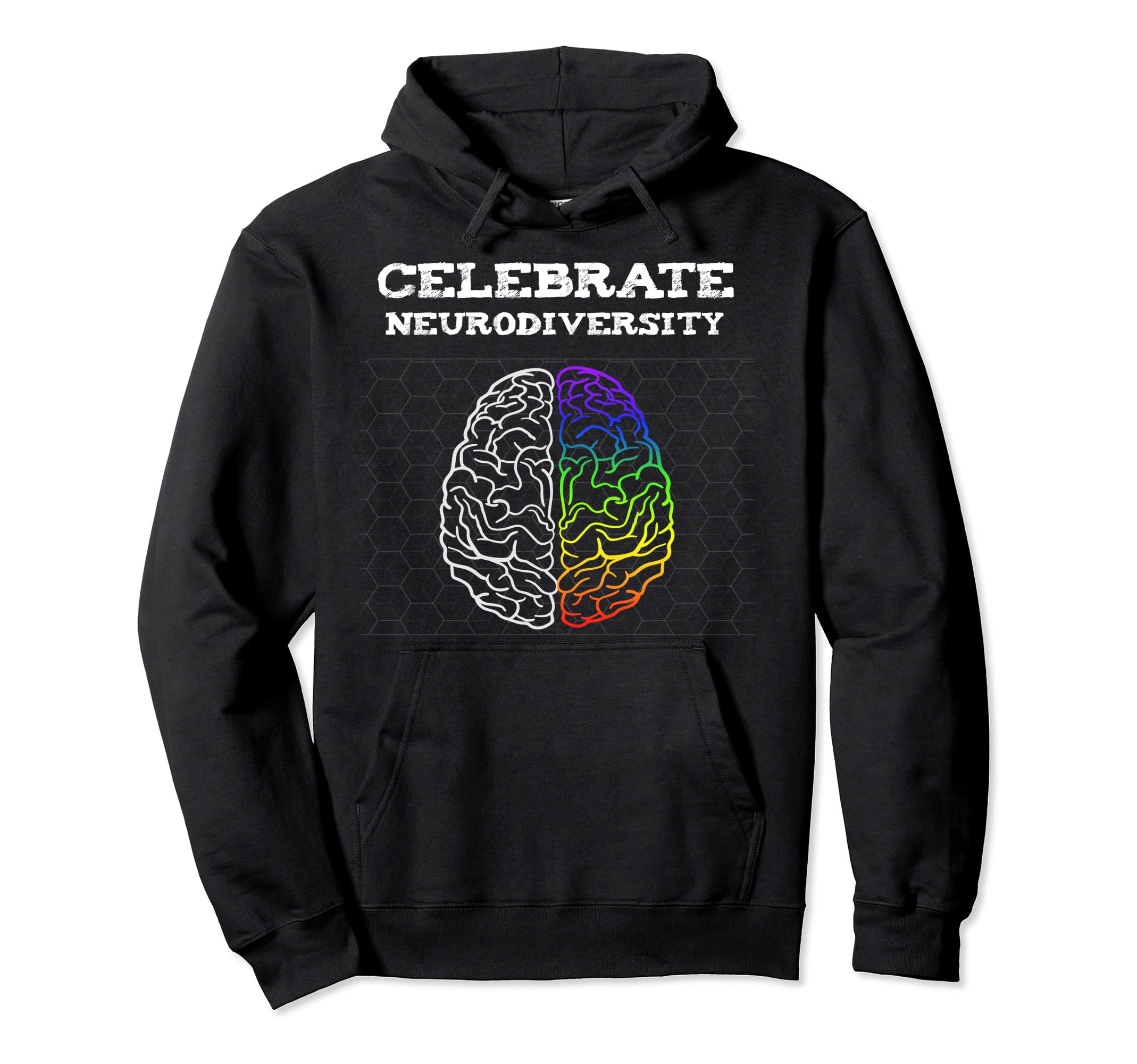 Celebrate Neurodiversity Autism Adhd Hoodie - Novelty Apparel Men Women - T-Shirt, Sweatshirt, Hoodie