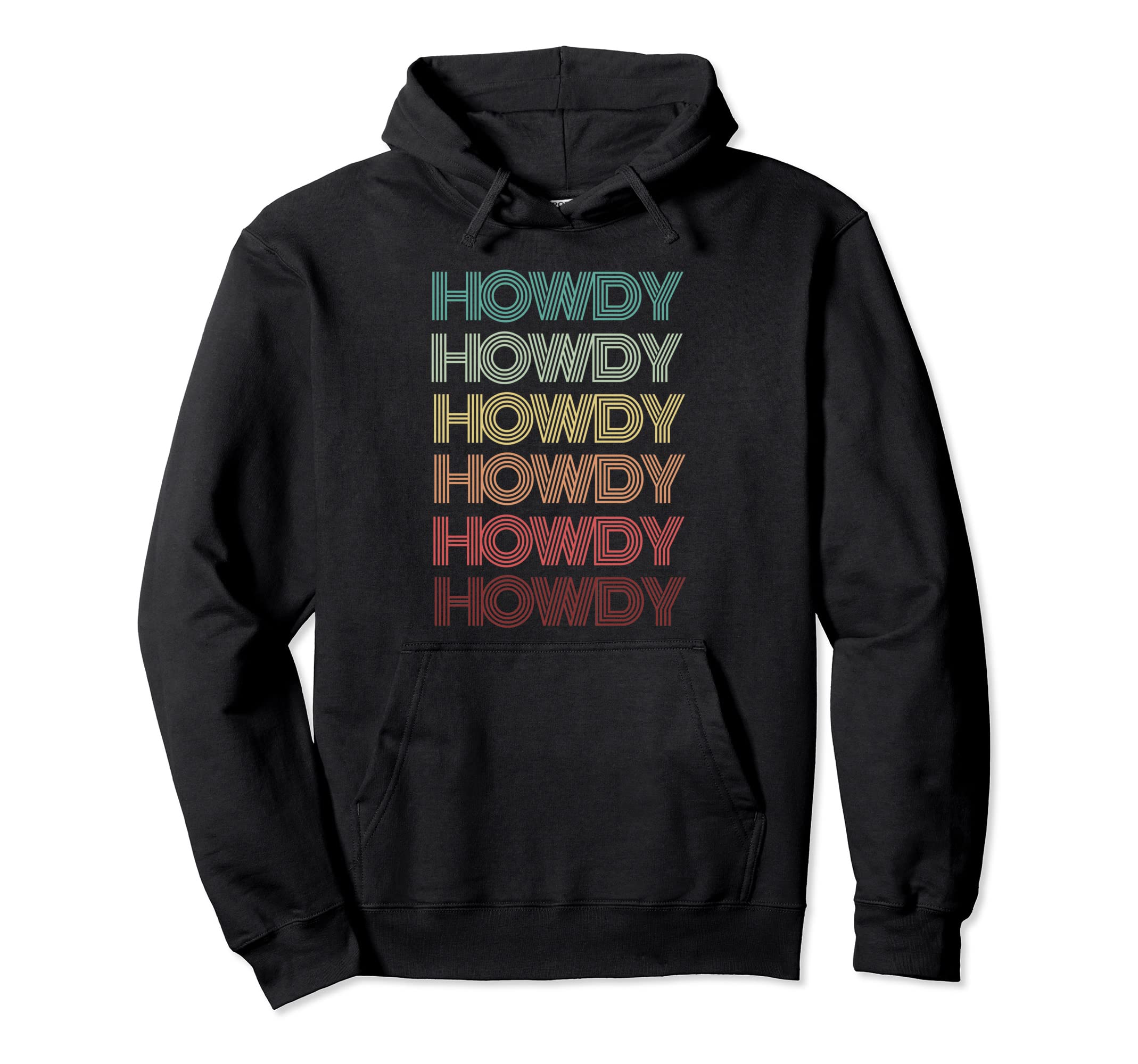 Rodeo Western Howdy Word Groovy Party Hoodie - Trendy Graphic for Adults - T-Shirt, Sweatshirt, Hoodie
