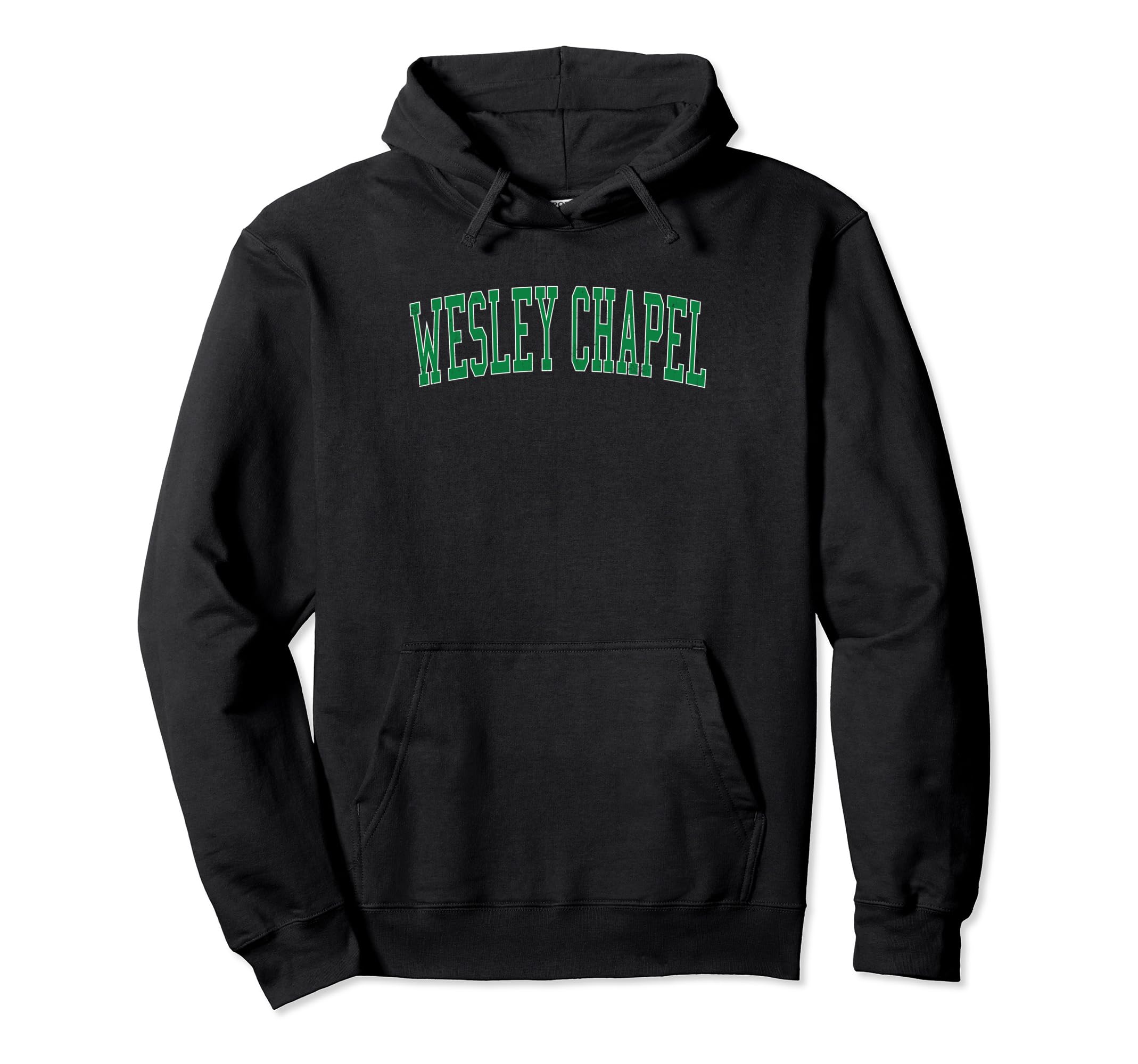 Wesley Chapel Fl Distressed Green Hoodie - Minimalist Print Men Women - T-Shirt, Sweatshirt, Hoodie