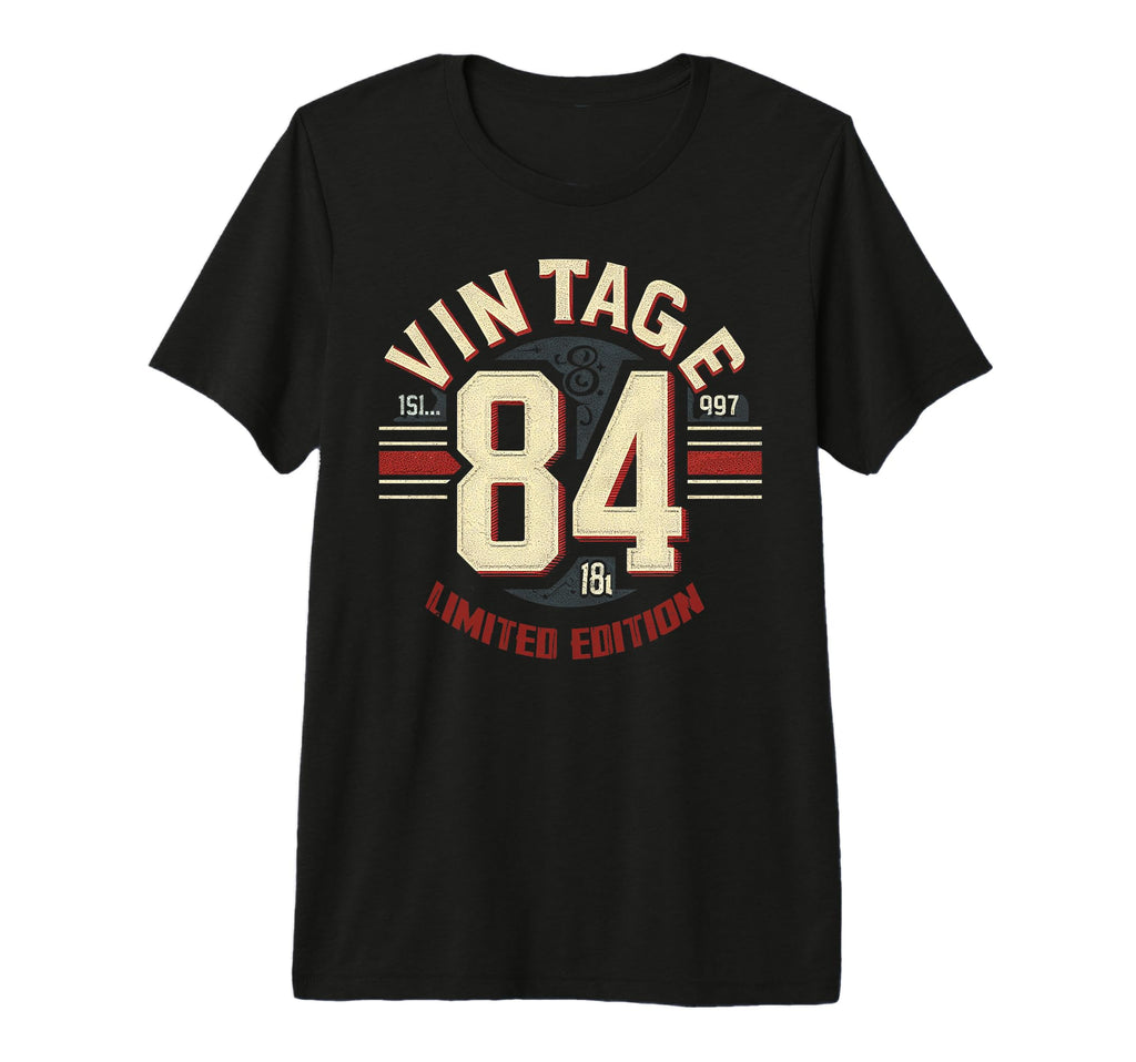 1984 Birthday 84 Born 1984 Typography T-Shirt - Trendy Graphic Men Women - T-Shirt, Sweatshirt, Hoodie