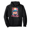 Yokohama City 80S Synthwave Ramen Bowl Japan Hoodie - Graphic Print Unisex - T-Shirt, Sweatshirt, Hoodie
