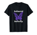 Antisocial Butterfly T-Shirt - Aesthetic Graphic for Adults - T-Shirt, Sweatshirt, Hoodie