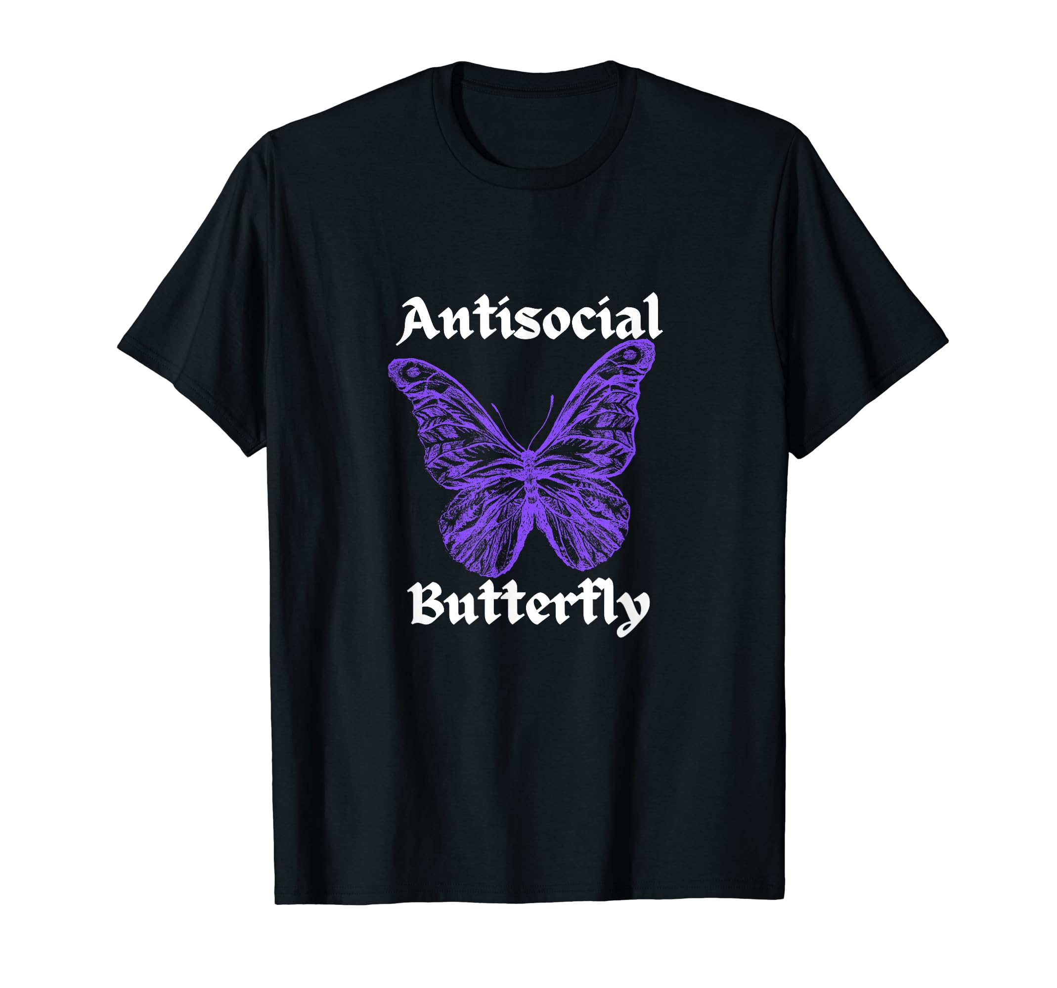 Antisocial Butterfly T-Shirt - Aesthetic Graphic for Adults - T-Shirt, Sweatshirt, Hoodie