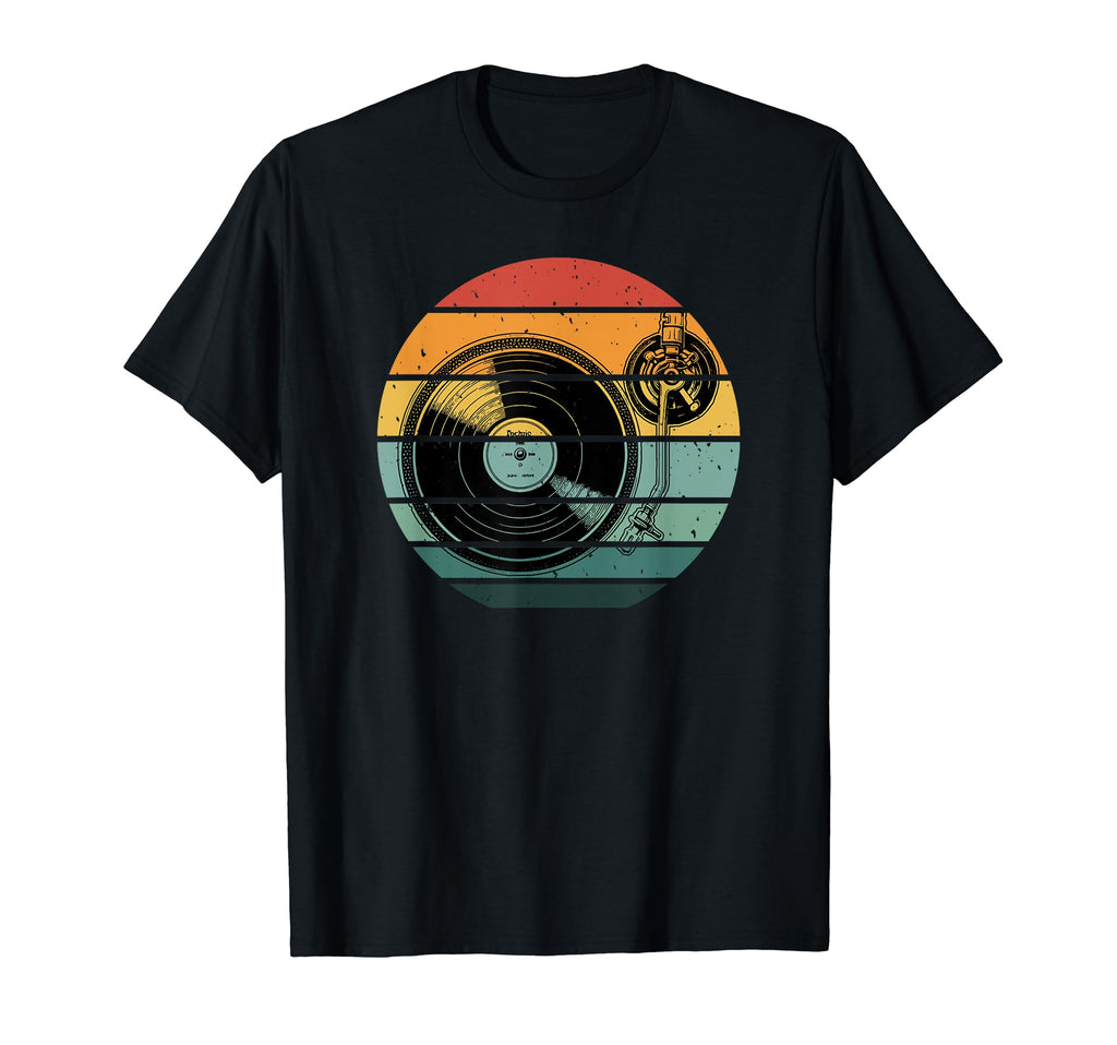 Turntable Sun Vinyl Records Music Lp Dj T-Shirt - Fun Novelty Design Unisex - T-Shirt, Sweatshirt, Hoodie