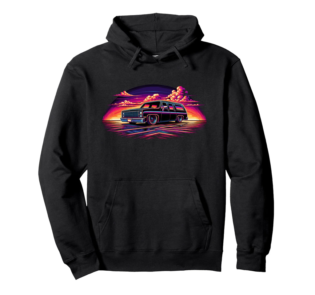 Squarebody Burb Life Truck Squarebody Hoodie - Casual Everyday Wear Unisex - T-Shirt, Sweatshirt, Hoodie