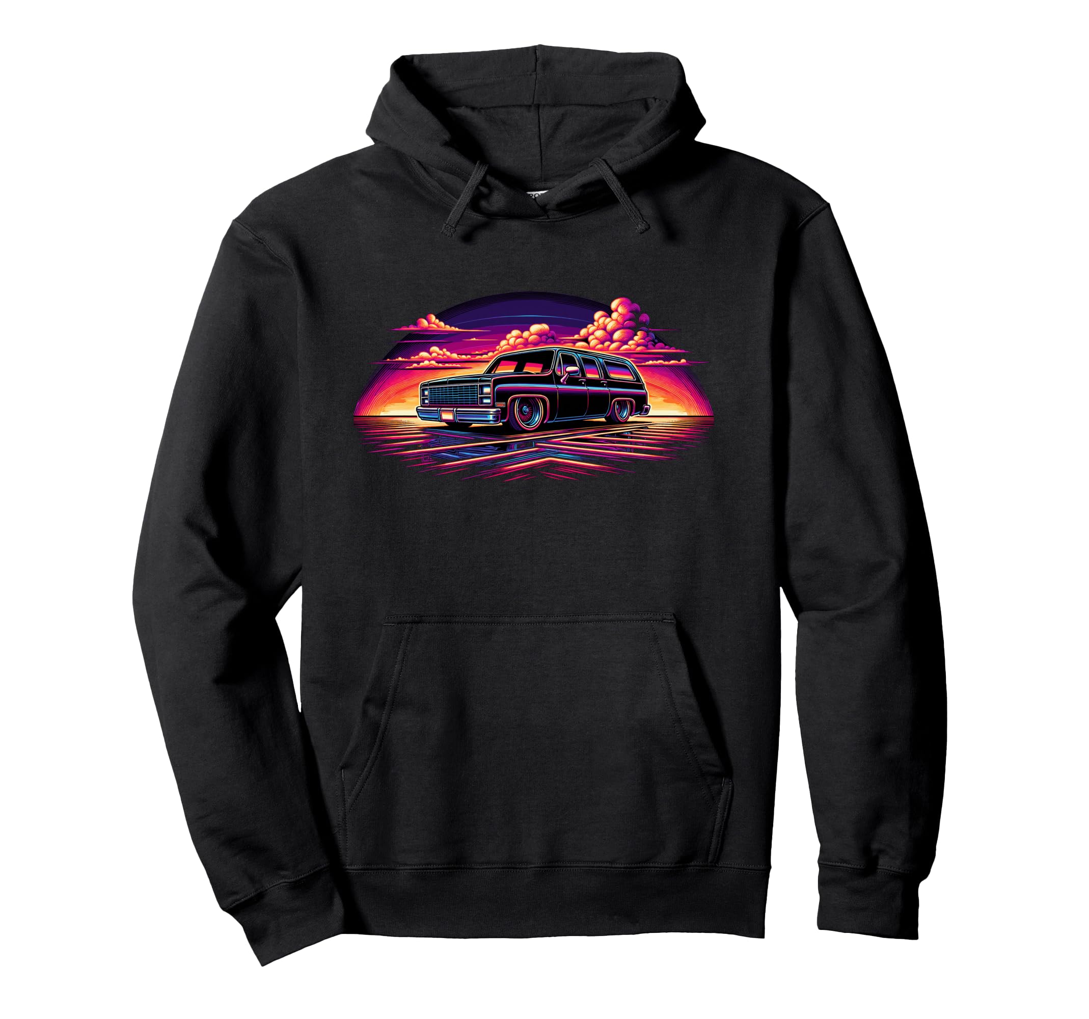 Squarebody Burb Life Truck Squarebody Hoodie - Casual Everyday Wear Unisex - T-Shirt, Sweatshirt, Hoodie