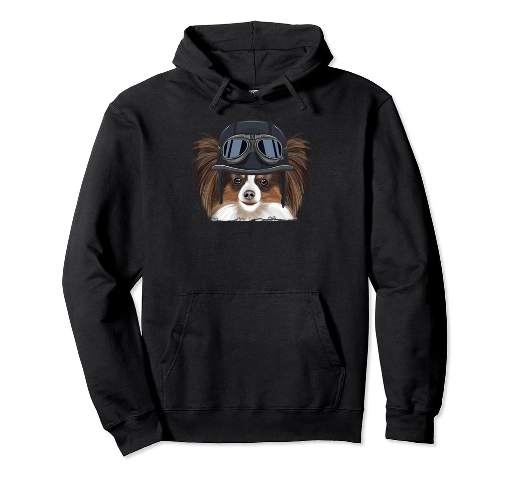 Funny Motorcycle Helmet Papillon Hoodie - Streetwear Style Men Women - T-Shirt, Sweatshirt, Hoodie