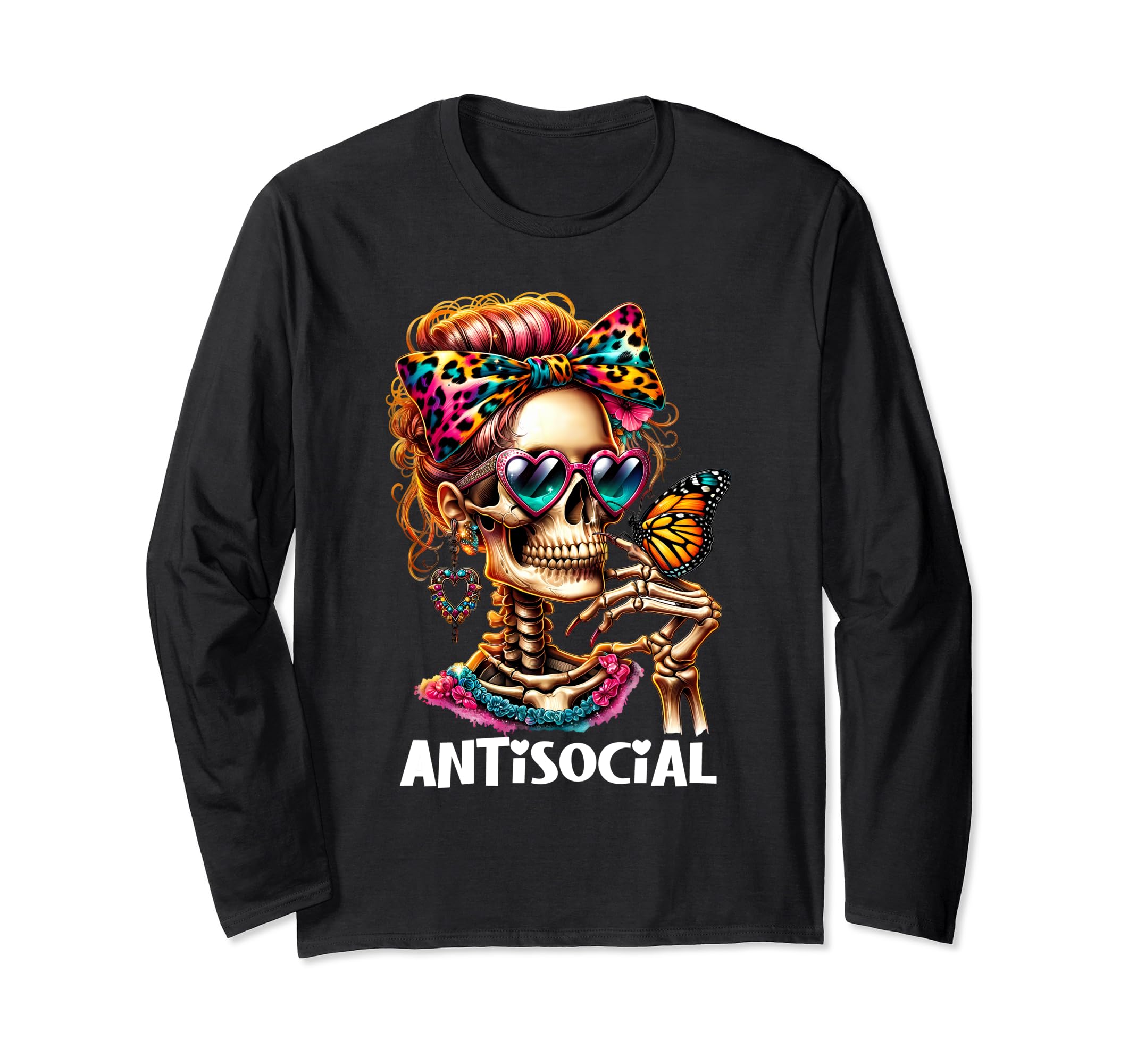 Antisocial Butterfly T-Shirt - Casual Everyday Wear for Adults - T-Shirt, Sweatshirt, Hoodie
