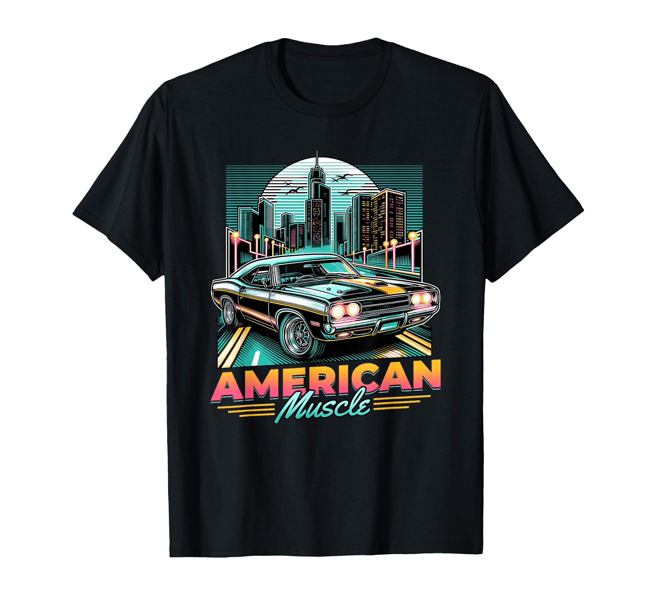 American Muscle Car Car T-Shirt - Trendy Graphic Men Women - T-Shirt, Sweatshirt, Hoodie