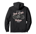 60Th Birthday Motorcycle Motorcyclist Hoodie - Minimalist Print Unisex - T-Shirt, Sweatshirt, Hoodie