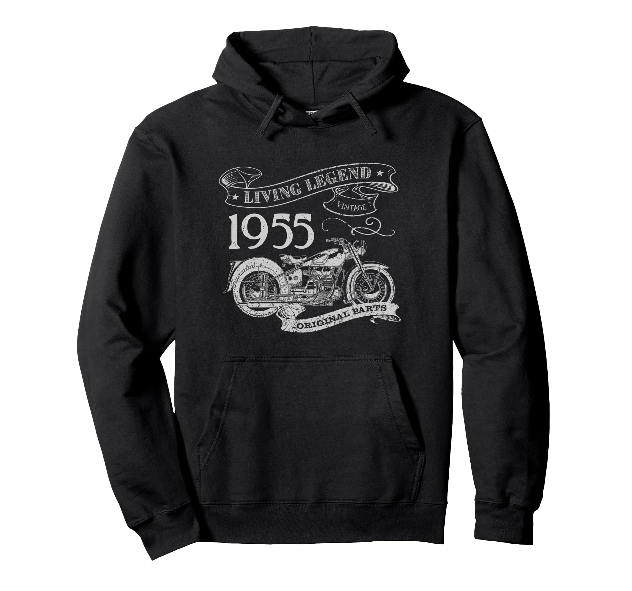 70Th Birthday 1955 Living Legend Hoodie - Minimalist Print Unisex - T-Shirt, Sweatshirt, Hoodie
