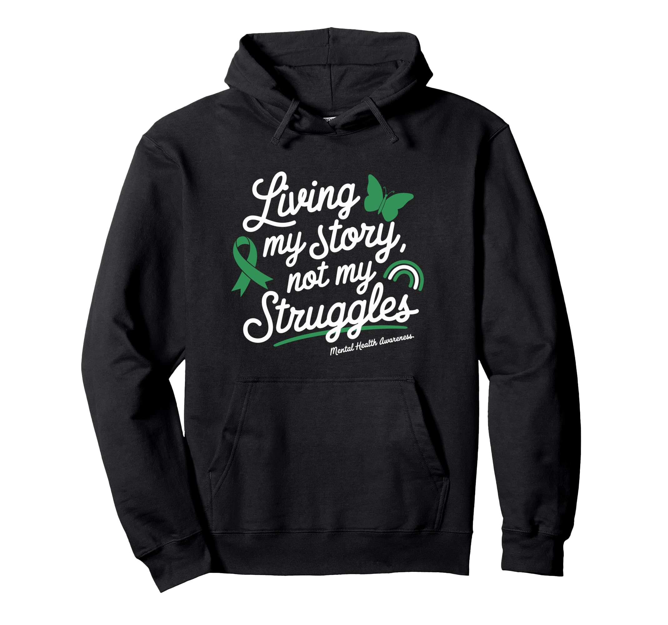 Mental Health Awareness Month Green Hoodie - Aesthetic Graphic Unisex - T-Shirt, Sweatshirt, Hoodie
