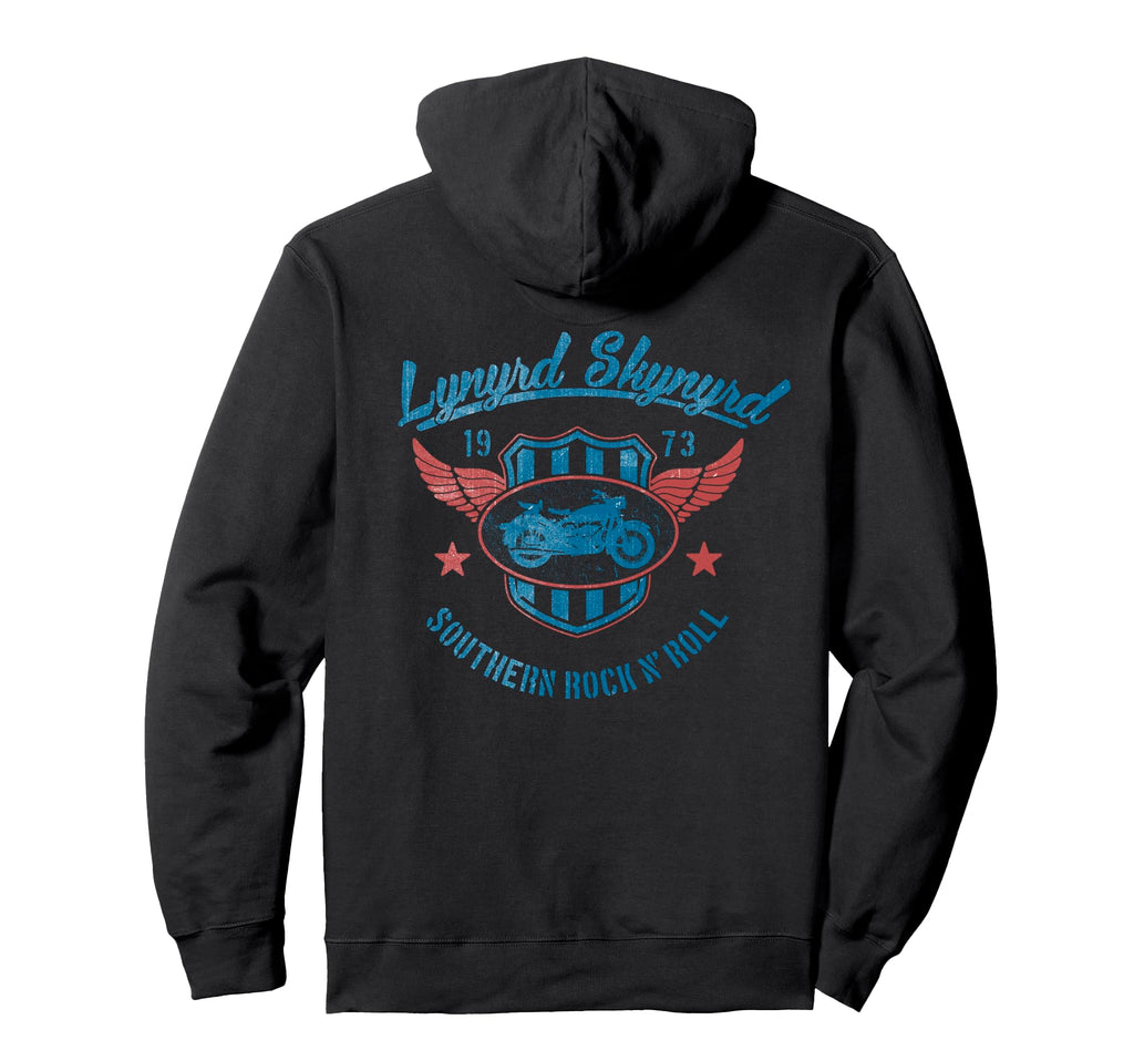 Lynyrd Skynyrd Motorcycle Crest 1970S Hoodie - Trendy Graphic for Adults - T-Shirt, Sweatshirt, Hoodie