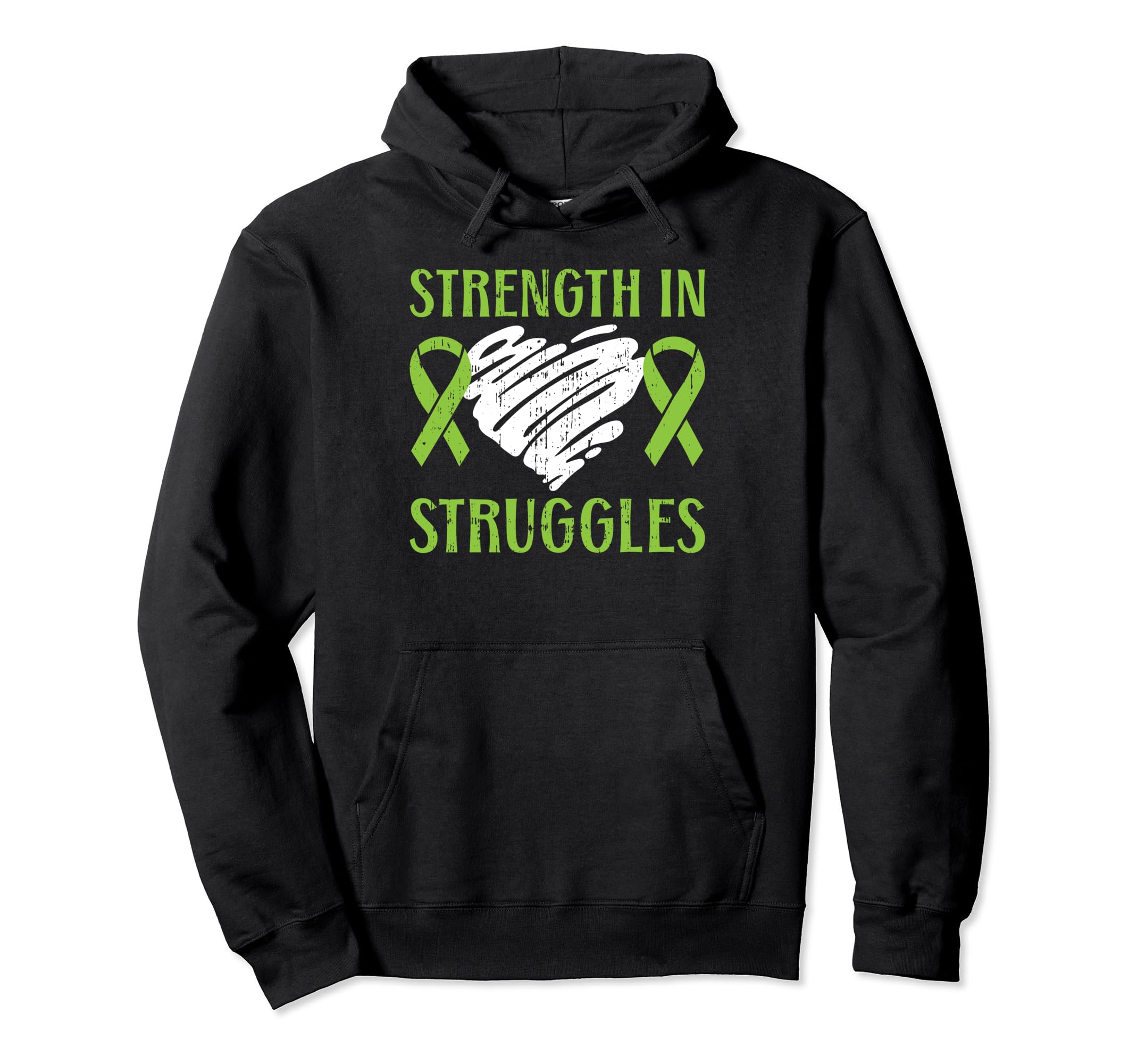 Strength Struggles Mental Health Hoodie - Custom Art Print Unisex - T-Shirt, Sweatshirt, Hoodie