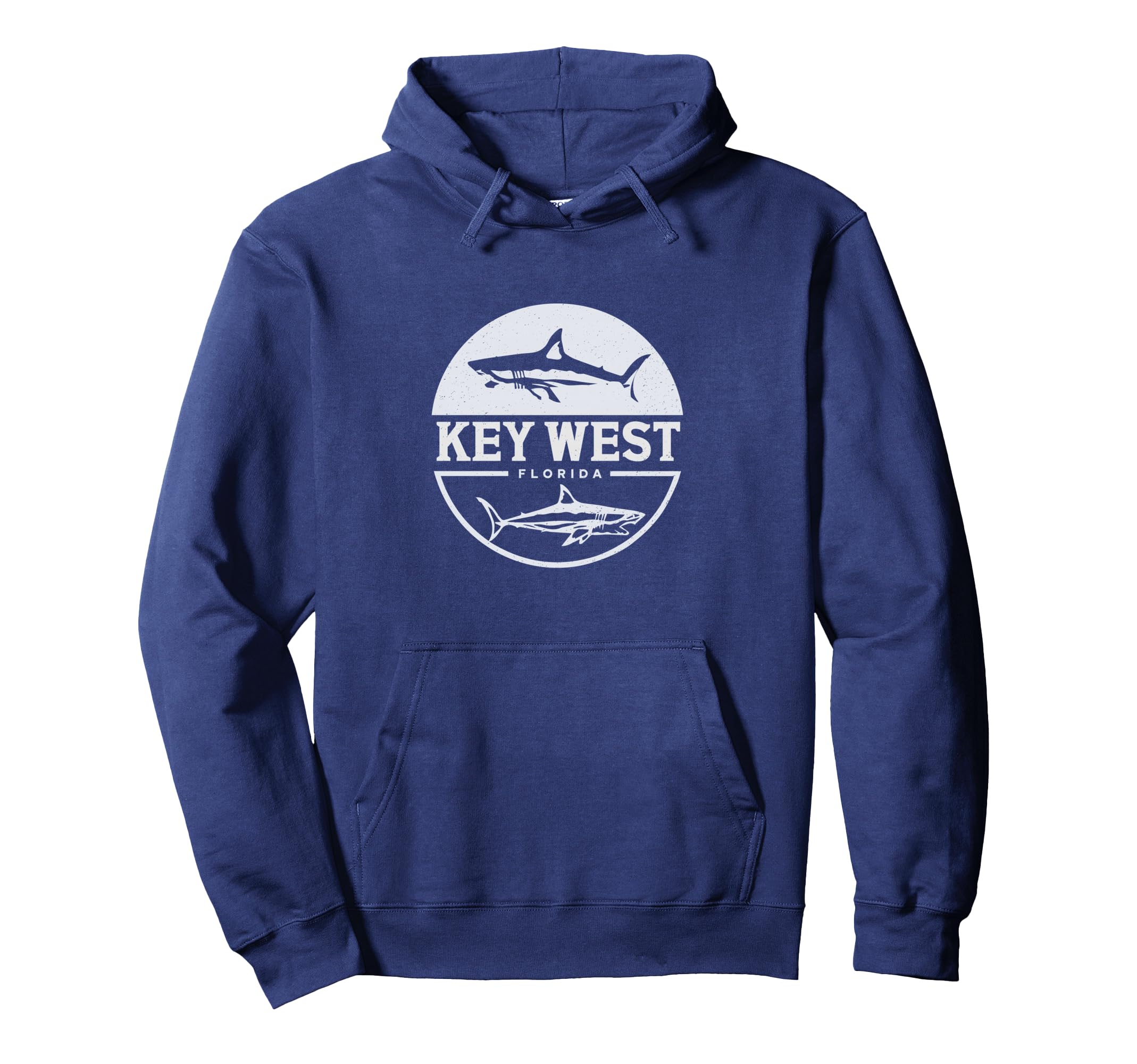 Key West Florida Shark Hoodie - Fun Novelty Design Unisex - T-Shirt, Sweatshirt, Hoodie