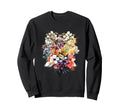 Inspired Watercolor Flowers Sweatshirt - Custom Art Print Men Women - T-Shirt, Sweatshirt, Hoodie