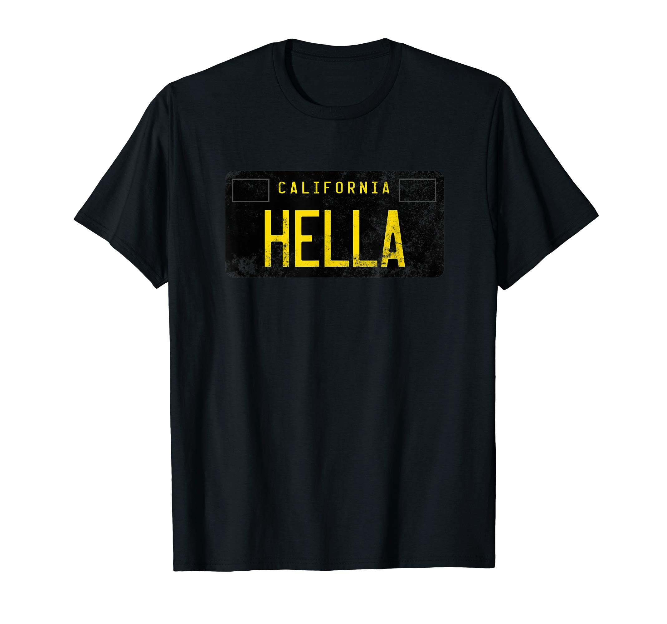 West Coast Plates Ca Plate Distressed T-Shirt - Graphic Print Men Women - T-Shirt, Sweatshirt, Hoodie