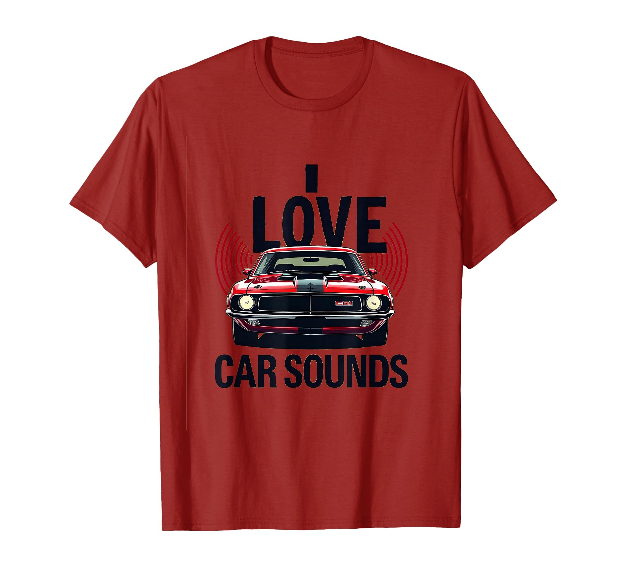 I Love Car Sounds Automotive T-Shirt - Minimalist Print Men Women - T-Shirt, Sweatshirt, Hoodie