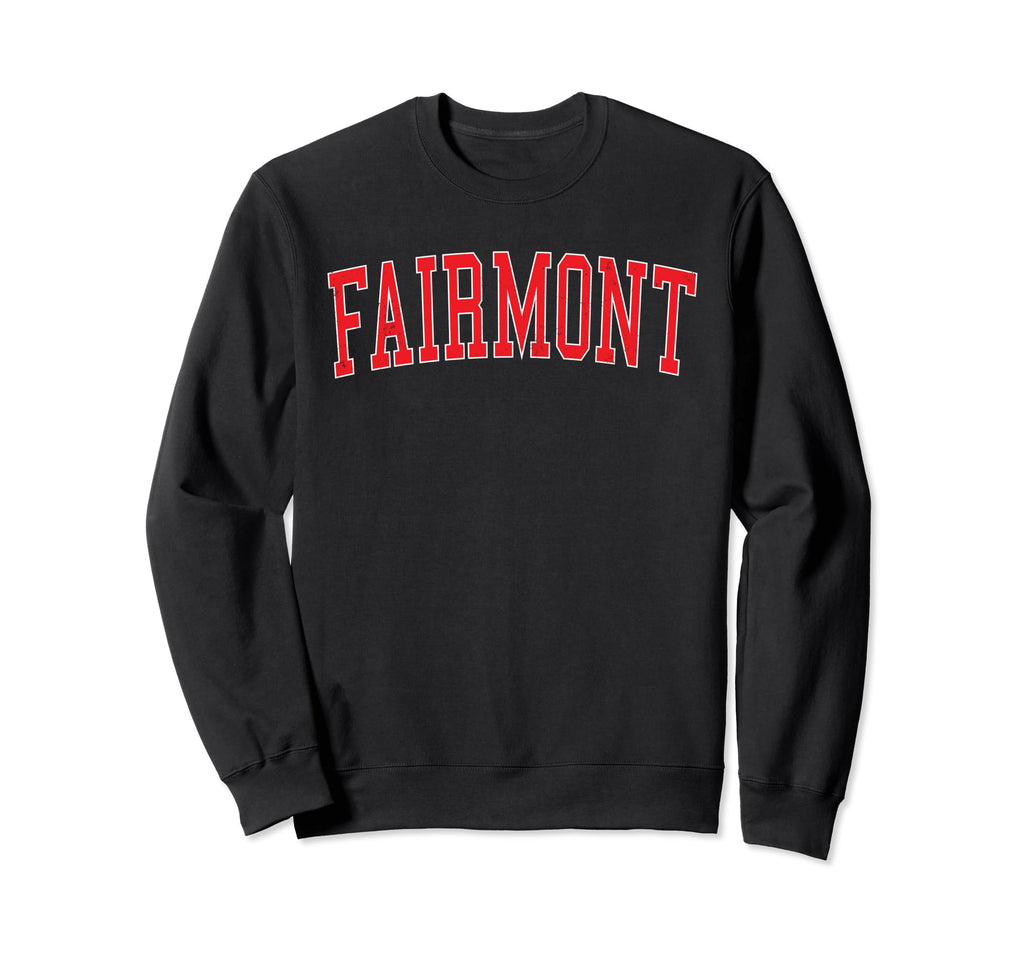 Fairmont Mn Distressed Red Sweatshirt - Aesthetic Graphic for Adults - T-Shirt, Sweatshirt, Hoodie