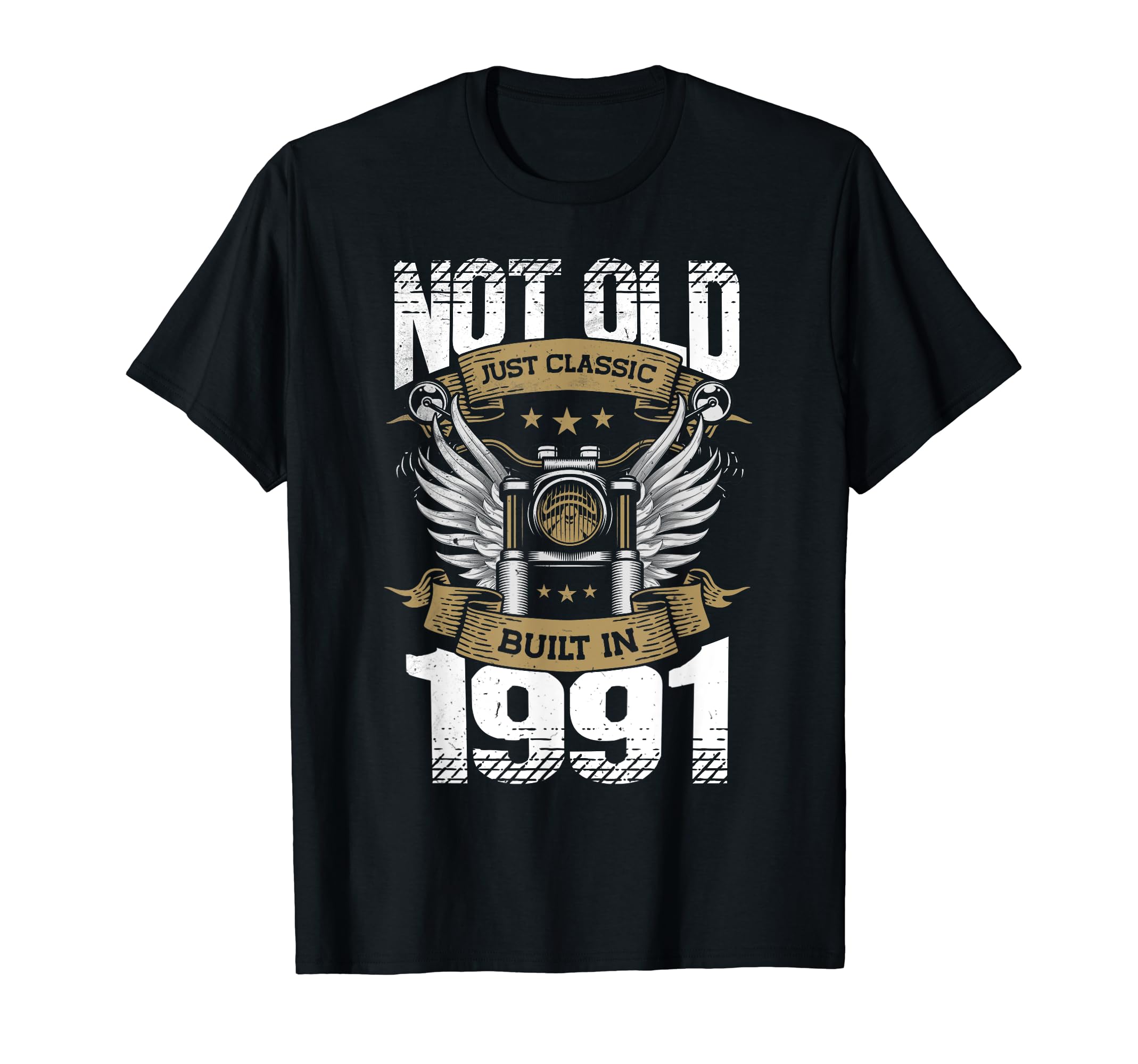 Motorcycle Biker Birthday Built 1991 T-Shirt - Trendy Graphic Men Women - T-Shirt, Sweatshirt, Hoodie