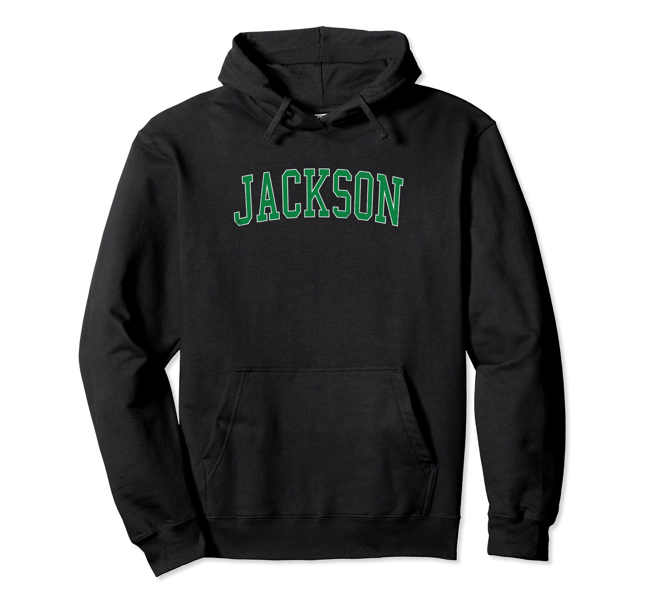 Jackson Wy Distressed Green Varsity Hoodie - Custom Art Print Men Women - T-Shirt, Sweatshirt, Hoodie
