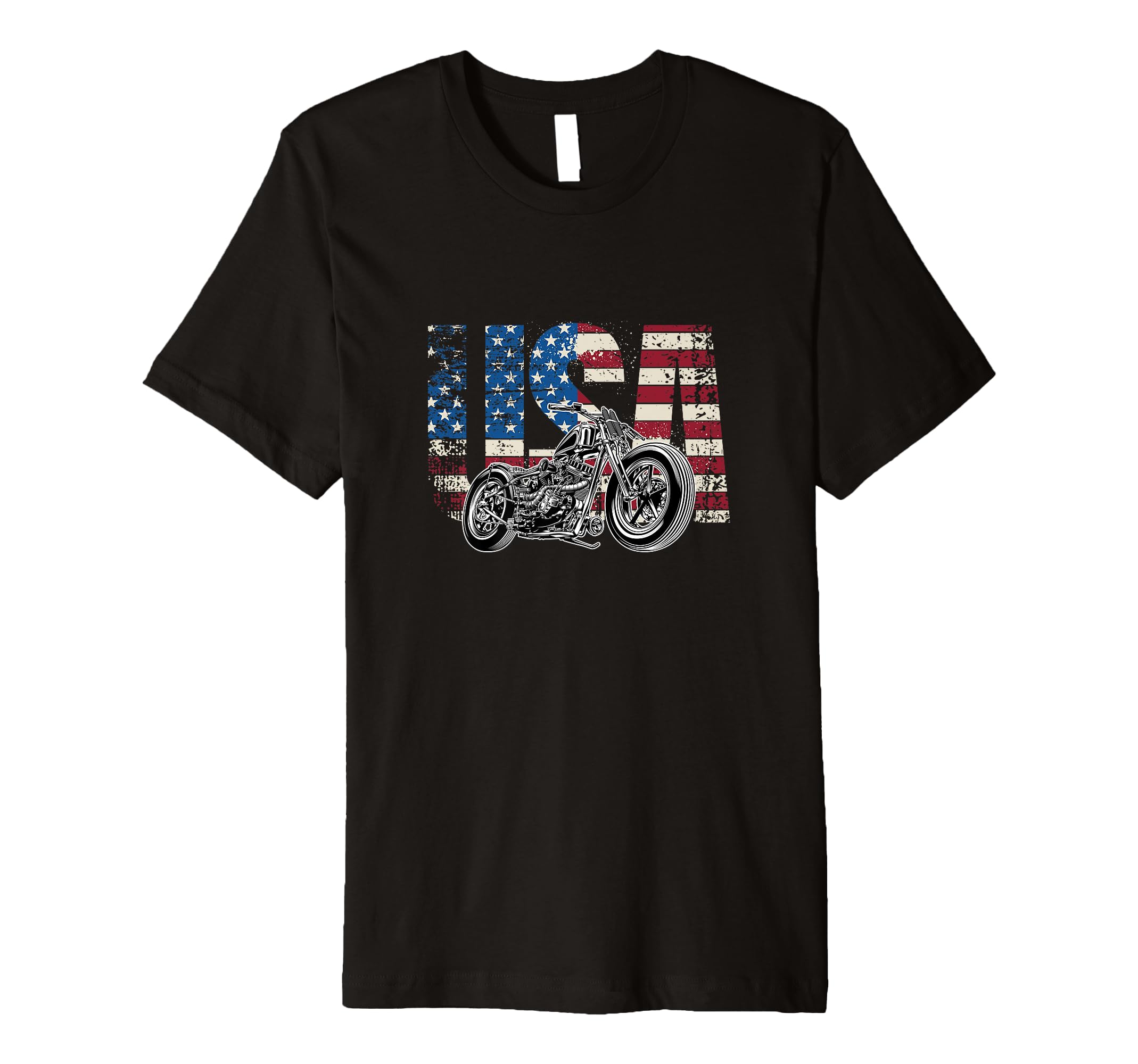 Motorcycle Usa Motorcycle T-Shirt - Minimalist Print for Adults - T-Shirt, Sweatshirt, Hoodie