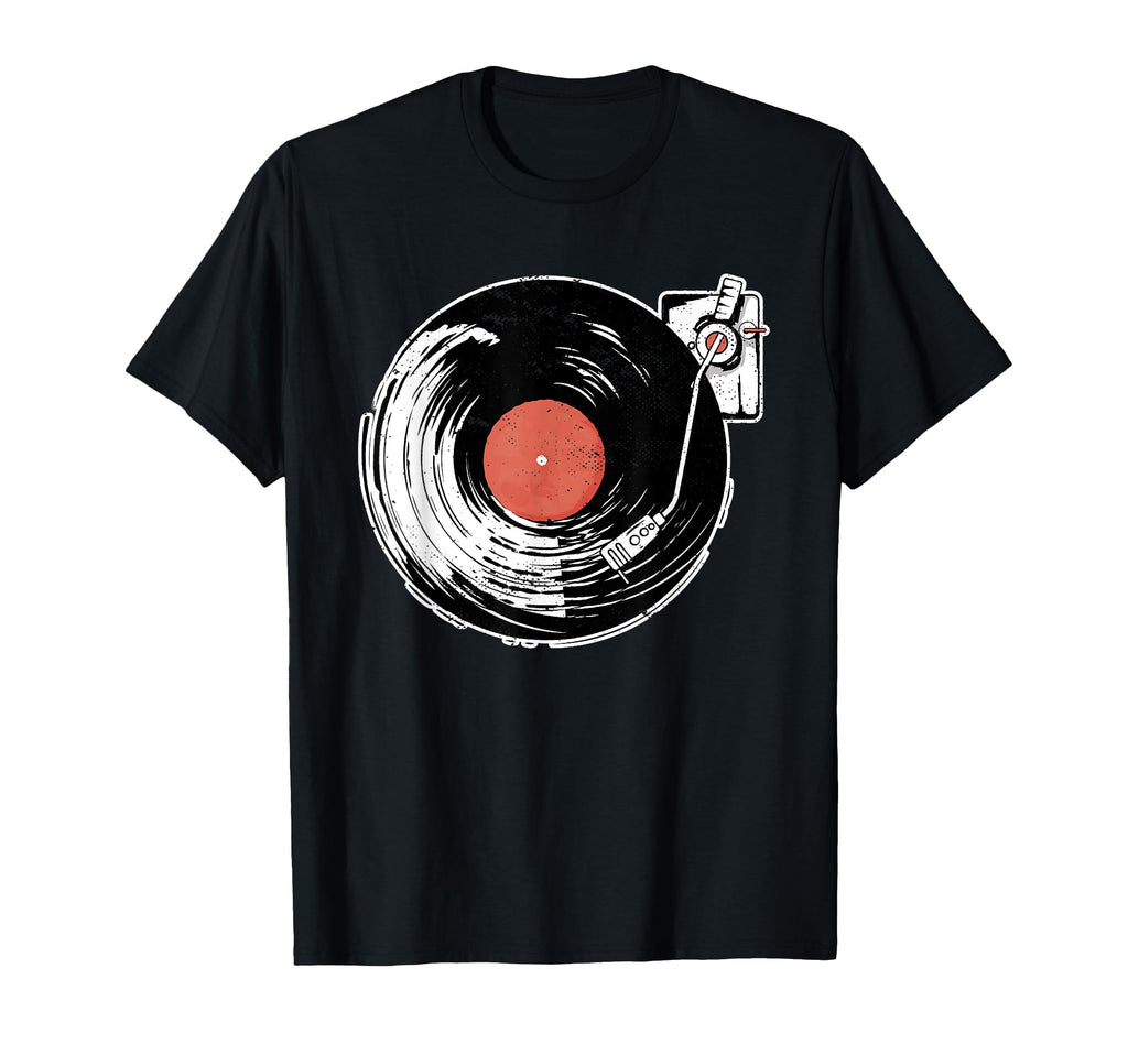 Vinyl Record Player Sketch Drawing Player T-Shirt - Novelty Apparel Unisex - T-Shirt, Sweatshirt, Hoodie