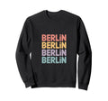 Berlin Stacked Typography City Sweatshirt - Fun Novelty Design Unisex - T-Shirt, Sweatshirt, Hoodie