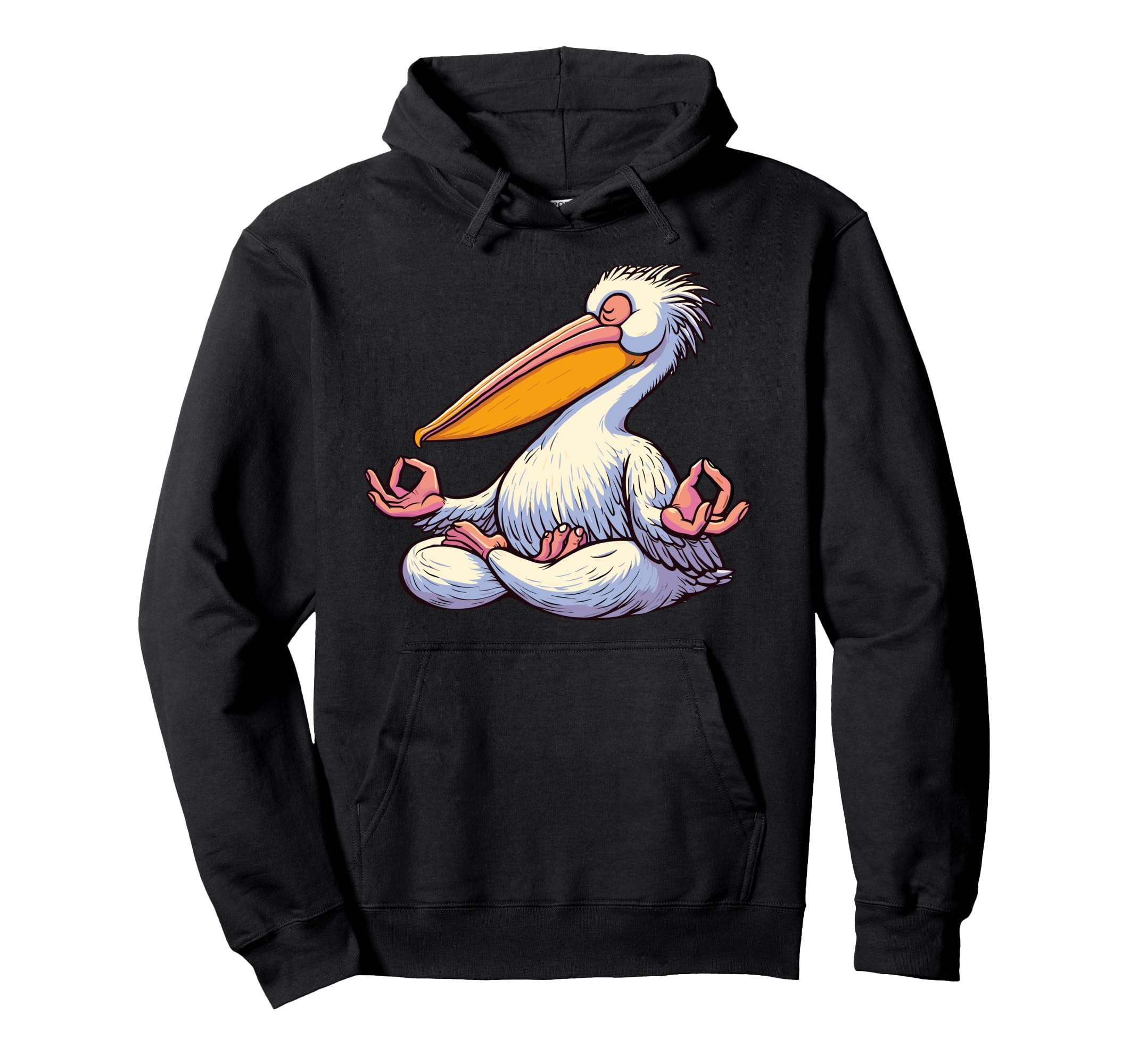 Meditation Pelican Yoga Pose Relaxing Hoodie - Streetwear Style Unisex - T-Shirt, Sweatshirt, Hoodie
