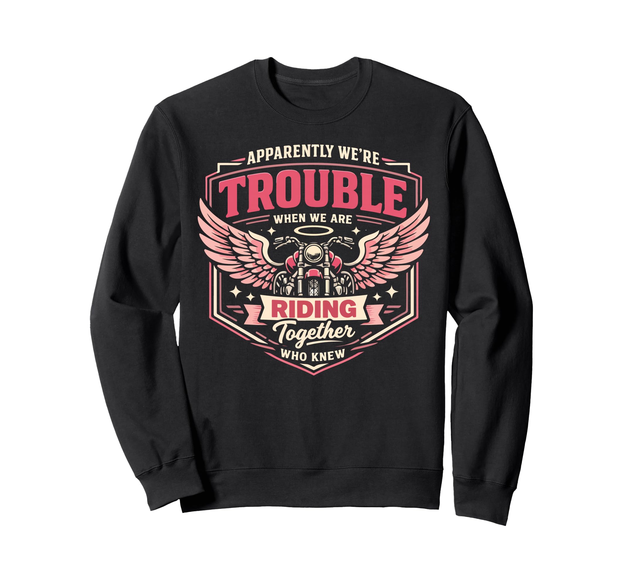 Motorcycle Biker Friends Besties Buddies Sweatshirt - Graphic Print Unisex - T-Shirt, Sweatshirt, Hoodie
