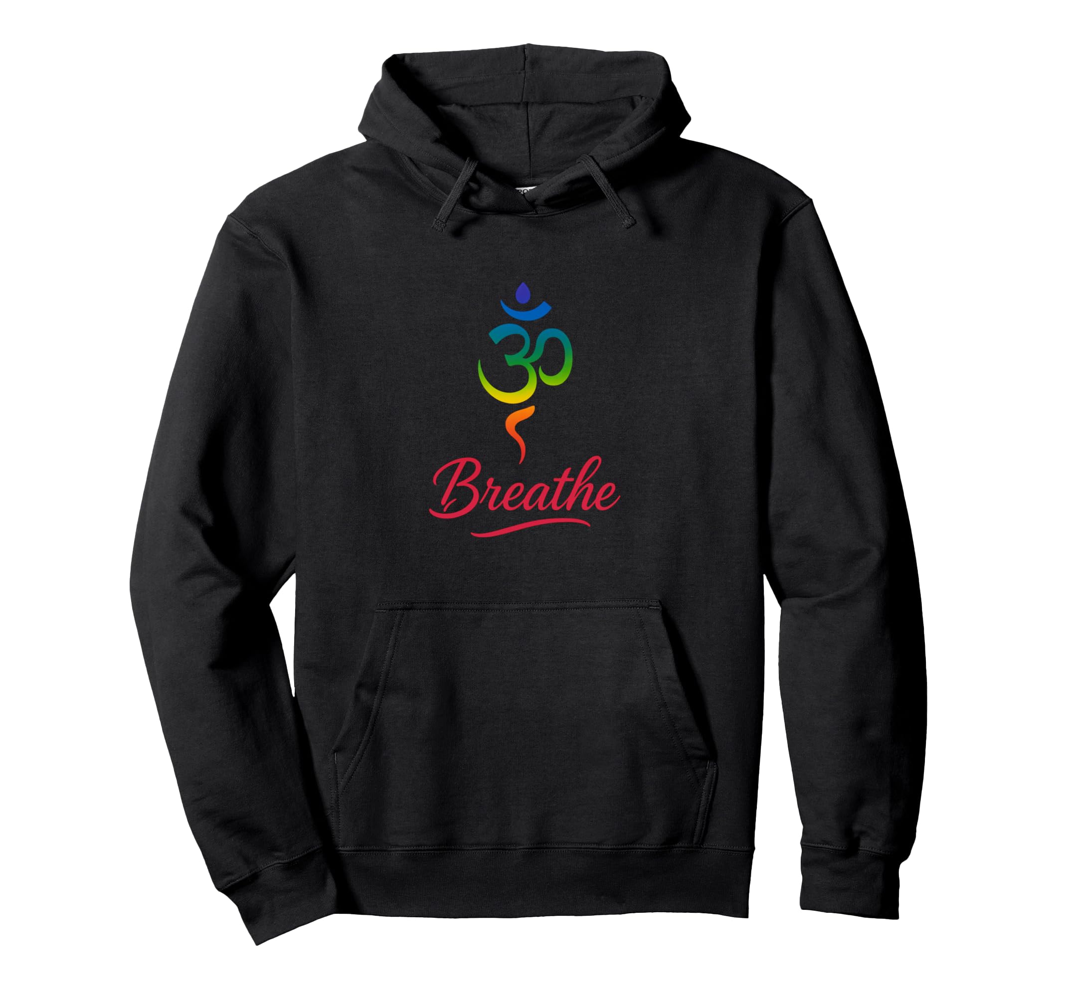 Breathe Chakra Symbol Yoga Meditation Hoodie - Graphic Print Unisex - T-Shirt, Sweatshirt, Hoodie