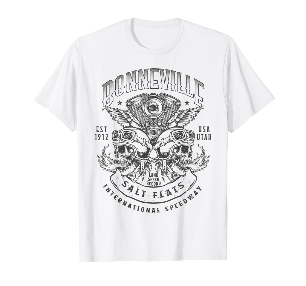 Bonneville Salt Flats Motorcycle Racing T-Shirt - Novelty Apparel Unisex - T-Shirt, Sweatshirt, Hoodie