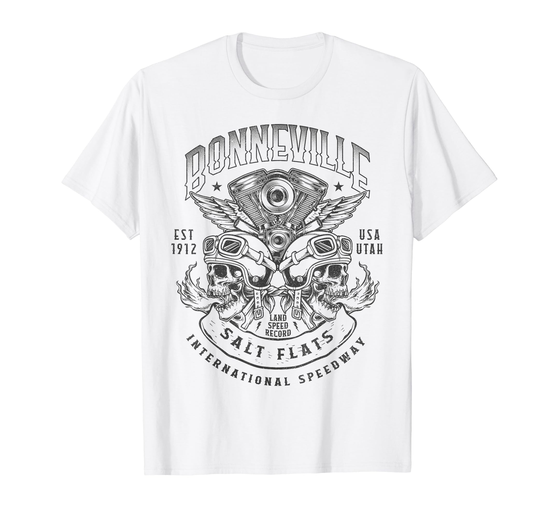 Bonneville Salt Flats Motorcycle Racing T-Shirt - Novelty Apparel Unisex - T-Shirt, Sweatshirt, Hoodie
