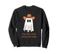 Cowboy Ghost Halloween Sweatshirt - Casual Everyday Wear for Adults - T-Shirt, Sweatshirt, Hoodie