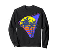 Synthwave Retrowave Sunset Palm Sweatshirt - Trendy Graphic for Adults - T-Shirt, Sweatshirt, Hoodie