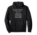 Places Im Not Going This Year Hoodie - Minimalist Print for Adults - T-Shirt, Sweatshirt, Hoodie