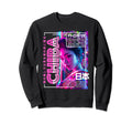 Chiba City 80S Synthwave Geisha Sweatshirt - Aesthetic Graphic Men Women - T-Shirt, Sweatshirt, Hoodie