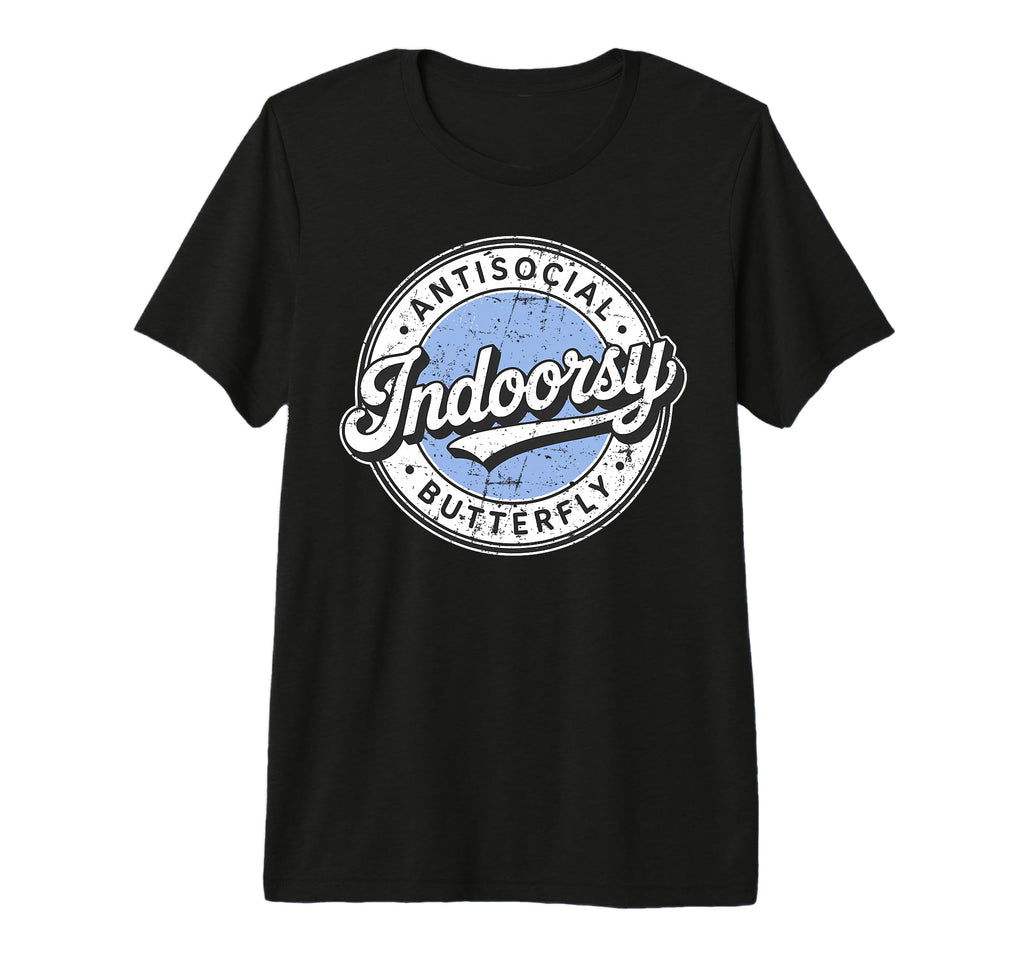 Badge Introvert Indoorsy Antisocial T-Shirt - Aesthetic Graphic Men Women - T-Shirt, Sweatshirt, Hoodie