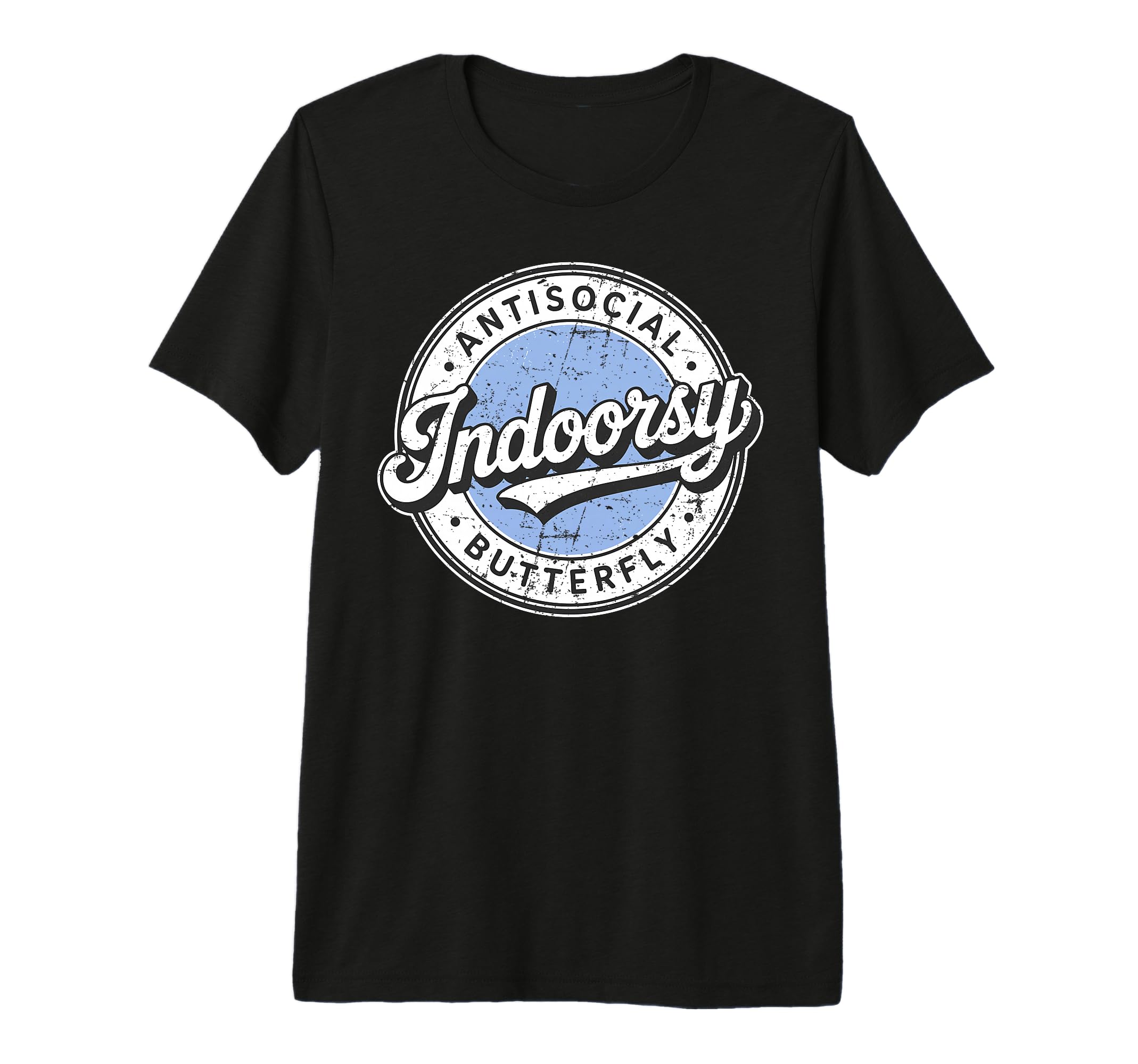 Badge Introvert Indoorsy Antisocial T-Shirt - Aesthetic Graphic Men Women - T-Shirt, Sweatshirt, Hoodie