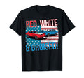 Red White Bruised American Flag T-Shirt - Casual Everyday Wear Men Women - T-Shirt, Sweatshirt, Hoodie