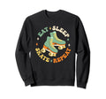 Eat Sleep Skate Repeat 70S 80S 90S Sweatshirt - Trendy Graphic for Adults - T-Shirt, Sweatshirt, Hoodie