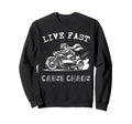 Funny Dog Cat Riding Motorcycle Sweatshirt - Aesthetic Graphic Men Women - T-Shirt, Sweatshirt, Hoodie