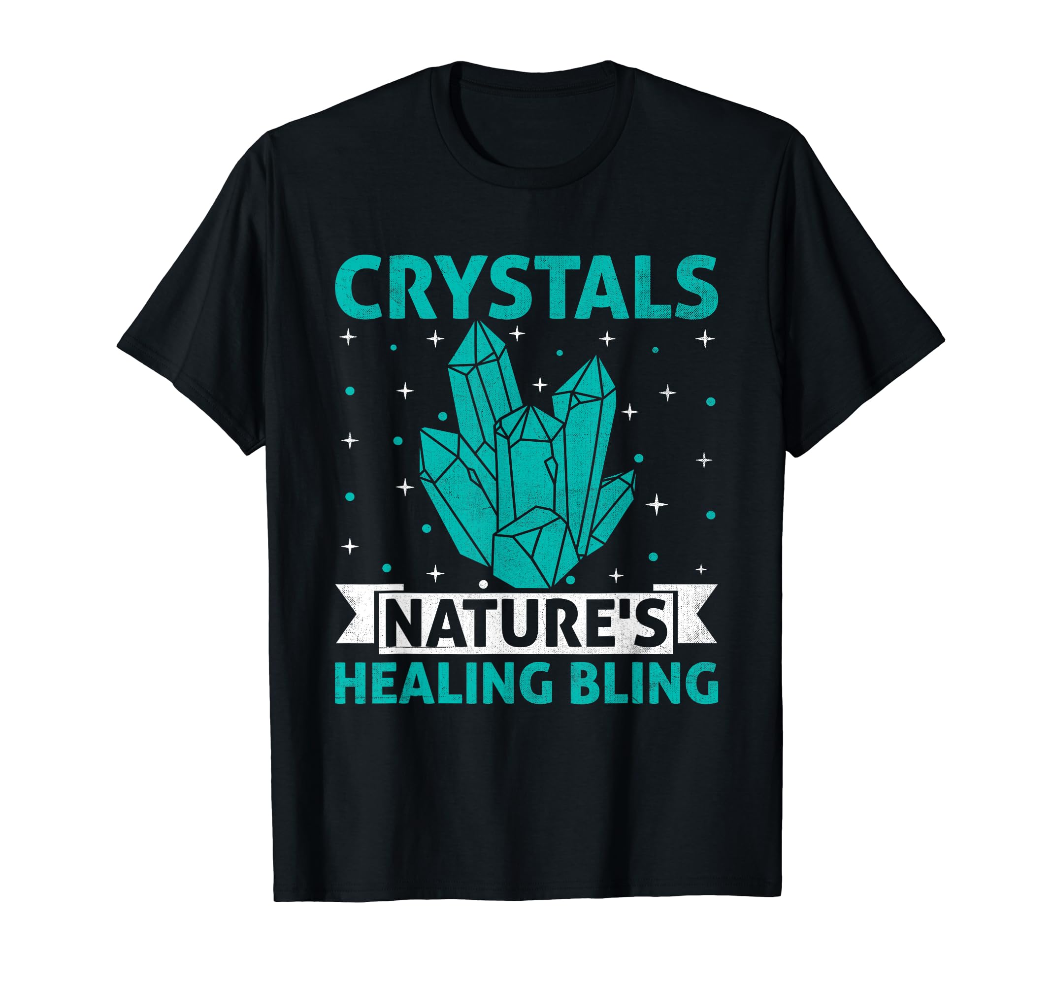 Spiritual Crystal Stones Healing T-Shirt - Graphic Print Men Women - T-Shirt, Sweatshirt, Hoodie