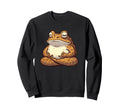 Meditation Frog Toad Yoga Pose Sweatshirt - Unique Graphic for Adults - T-Shirt, Sweatshirt, Hoodie