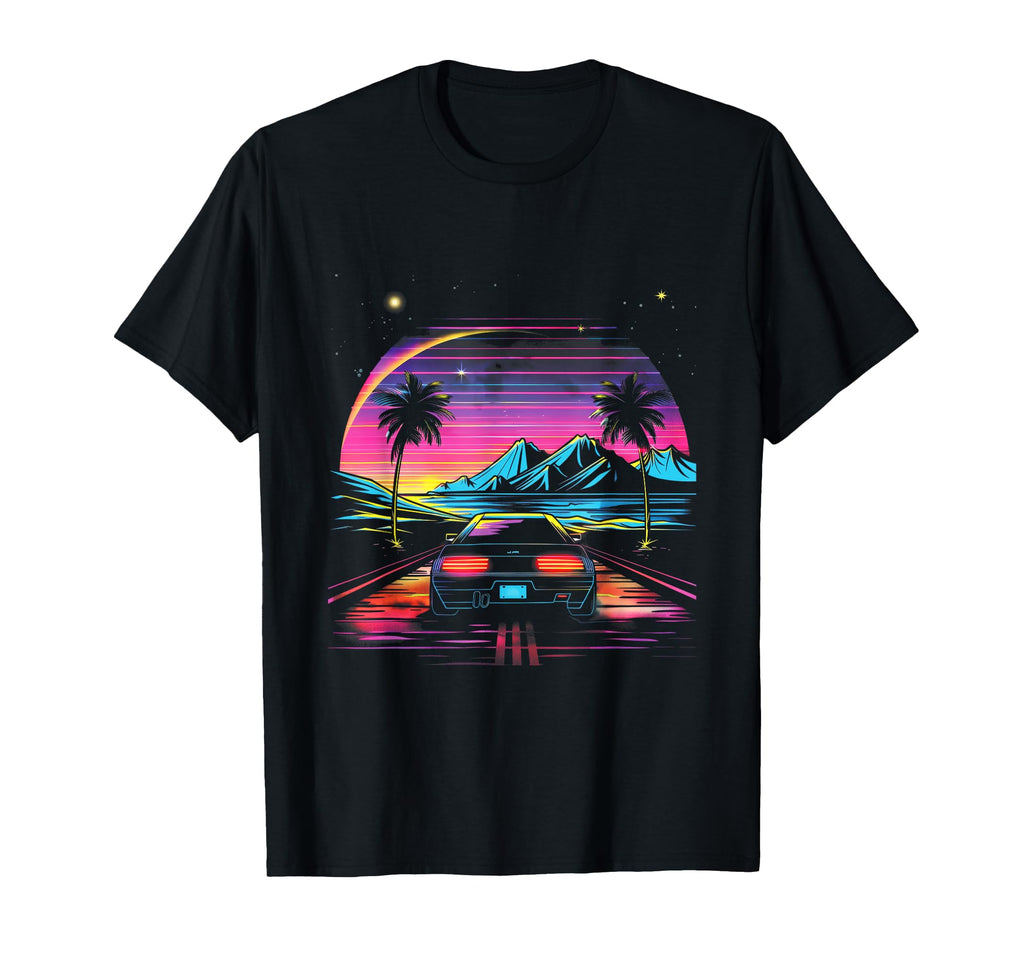 Jdm Car 1980S Miami Vaporwave Wave T-Shirt - Minimalist Print Unisex - T-Shirt, Sweatshirt, Hoodie
