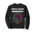 Simple Support Brain Illness Sweatshirt - Casual Everyday Wear Men Women - T-Shirt, Sweatshirt, Hoodie