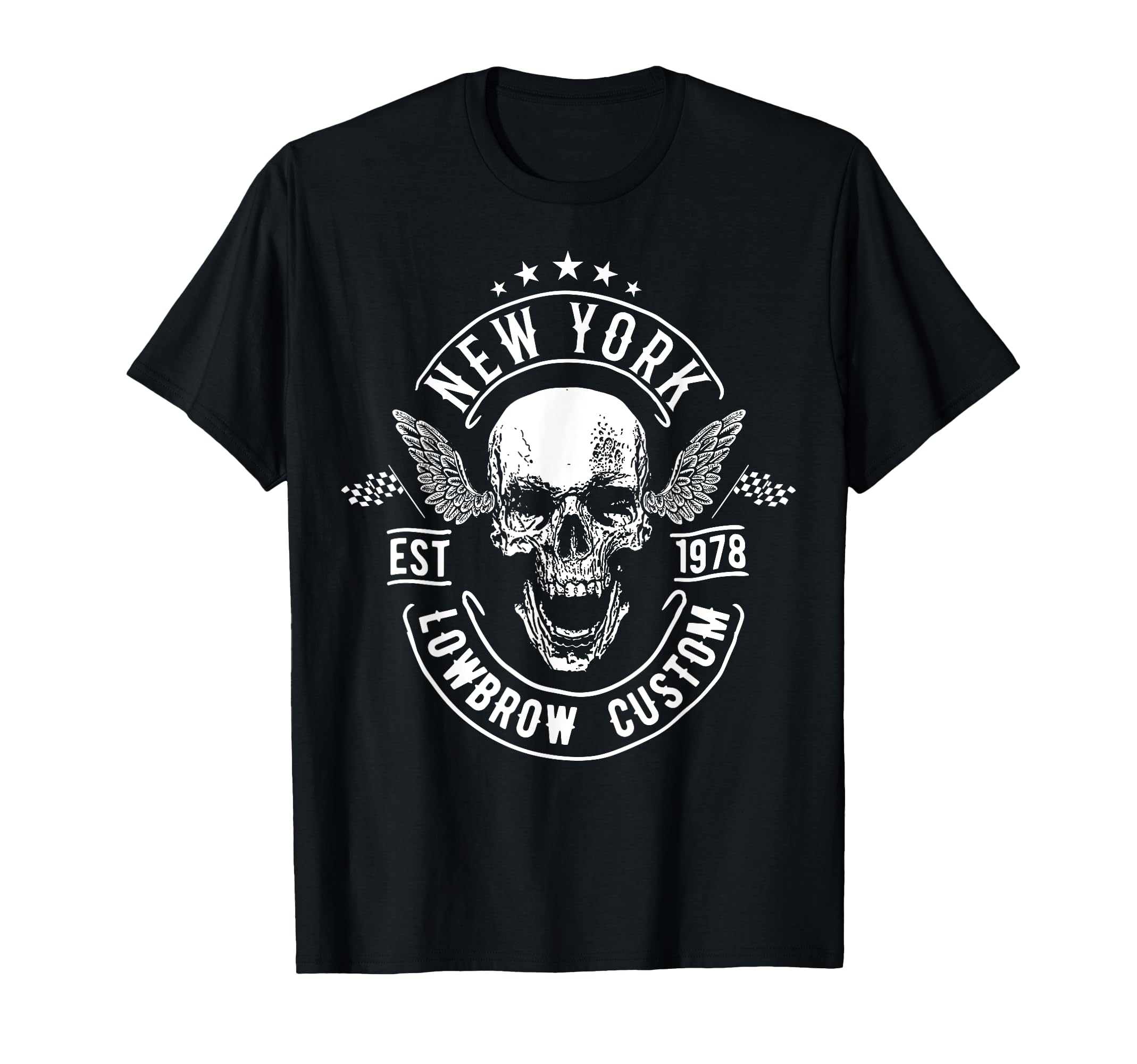 Motorcycle Rebel American New York T-Shirt - Custom Art Print for Adults - T-Shirt, Sweatshirt, Hoodie